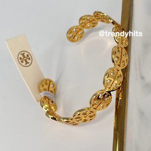 Tory Burch Gold Logo Bracelet
